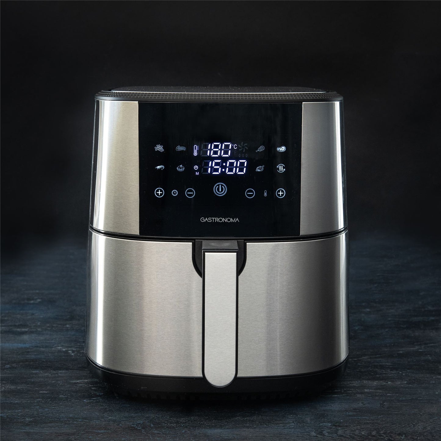 Gastronoma 18290007 | Hot Air Fryer 8L | Stainless Steel / Black