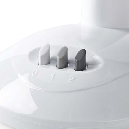 Nedis Table Fan | Mains Powered | Diameter: 230 mm | 22 W | Oscillation | 2-Speed | White