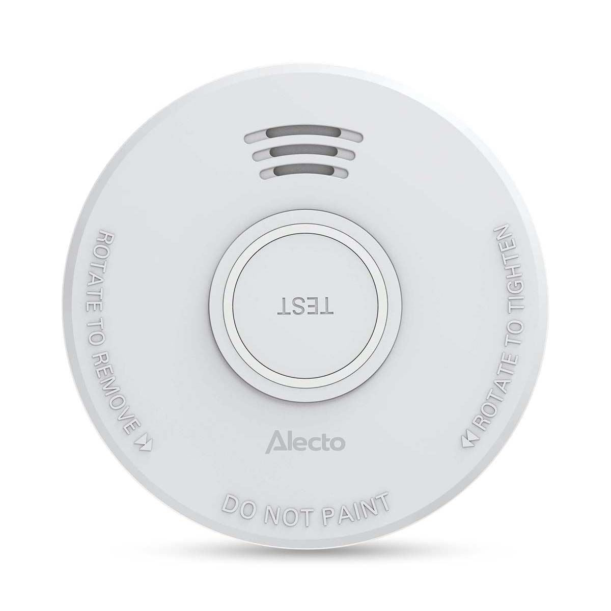 Alecto SD110 Smoke detector with Hush Button | >85 dB | Battery Powered | EN14604:2005/AC:2008 | White |3 Pack