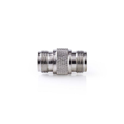 Nedis Satellite & Antenna Adapter | N Female | N Female | Nickel Plated | 75 Ohm | Straight | Metal | Silver | 10 pcs | Envelope