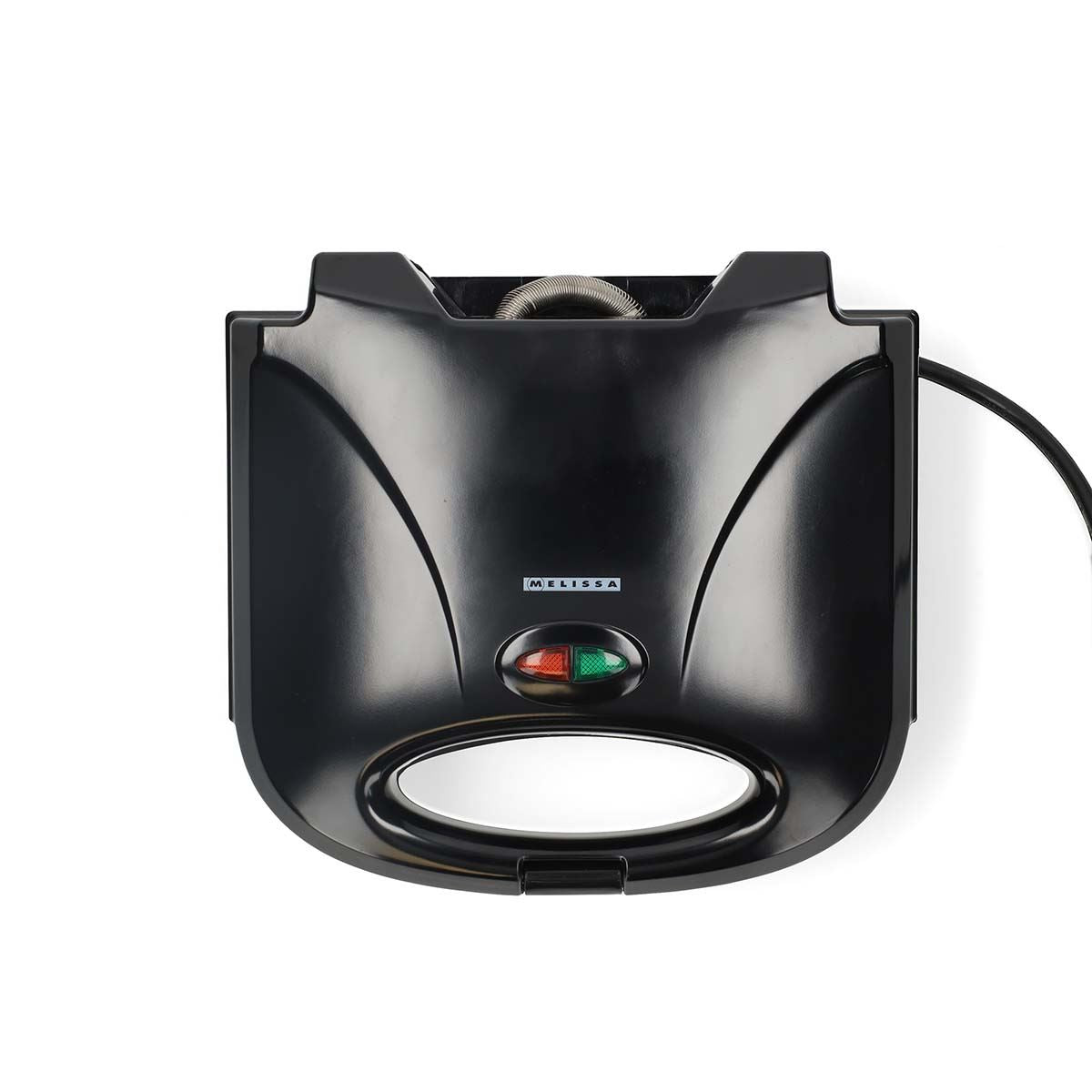 MELISSA 16240112 | Sandwich Maker | 750 W | Sandwich plates | Automatic temperature control | Non-stick Coating | Black