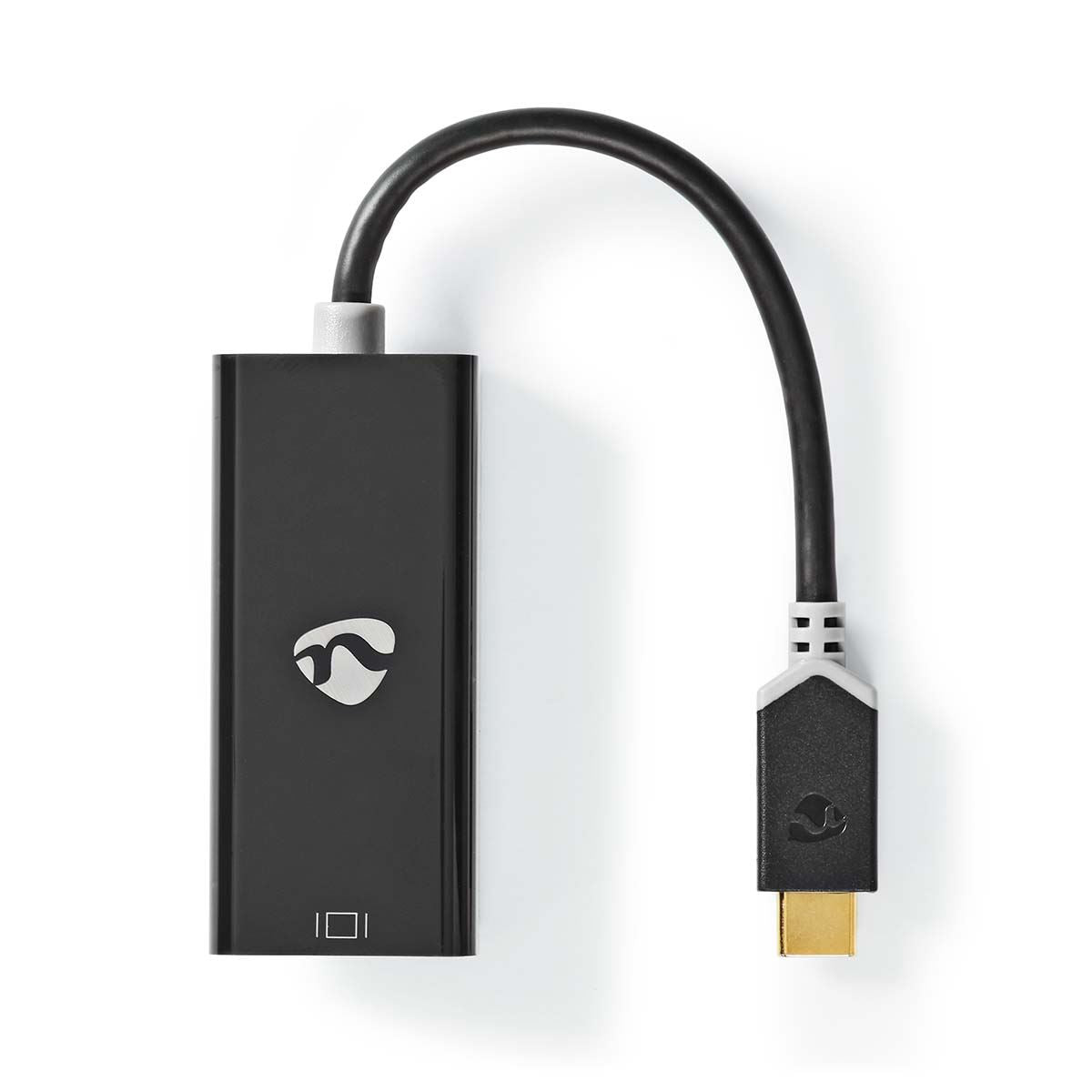 Nedis USB-C™ Adapter | USB 3.2 Gen 1 | USB-C™ Male | Mini DisplayPort Female | 0.20 m | Round | Gold Plated | PVC | Anthracite | Window Box