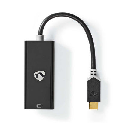 Nedis USB-C™ Adapter | USB 3.2 Gen 1 | USB-C™ Male | Mini DisplayPort Female | 0.20 m | Round | Gold Plated | PVC | Anthracite | Window Box