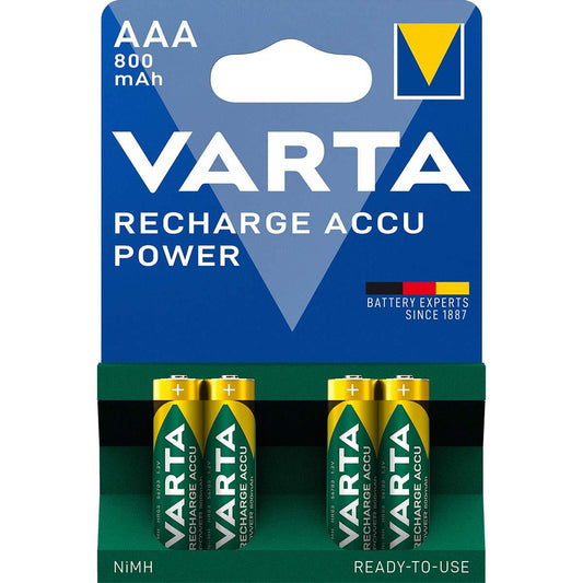 Varta Rechargeable NiMH Battery AAA 1.2 V 800 mAh 4-Blister