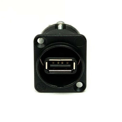 Neutrik Reversible USB 2.0 gender changer (type A and B), black D-housing