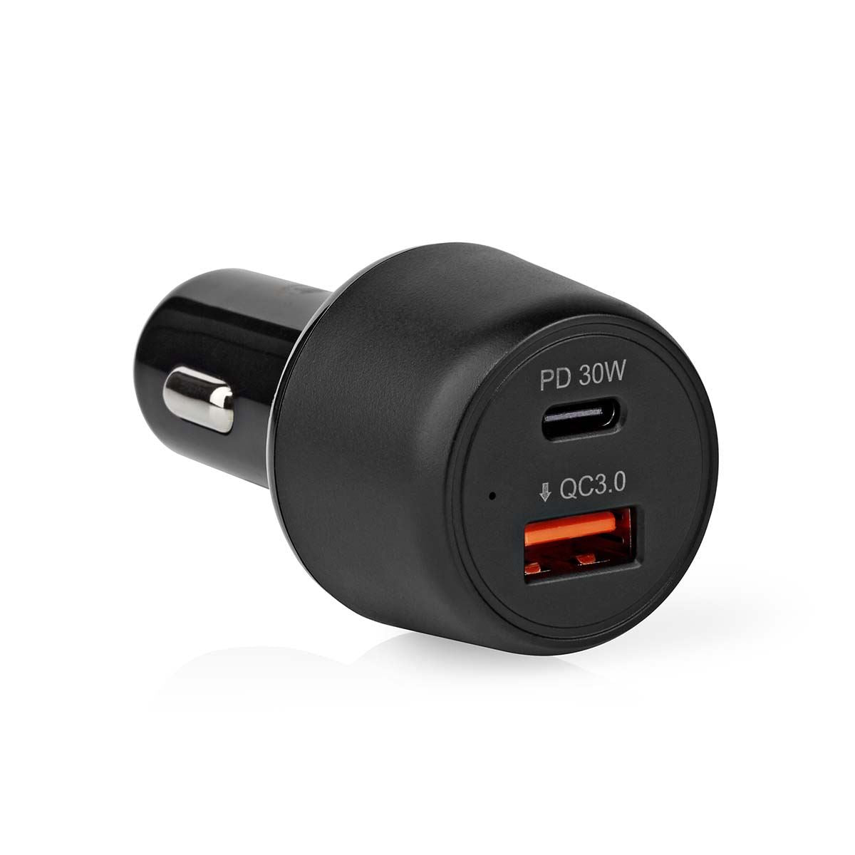 Nedis CCPD30W100BK | Car Charger | 48 W | 2x 3.0 A | Number of outputs: 2 | Port type: USB-A / USB-C™ | | Automatic Voltage Selection