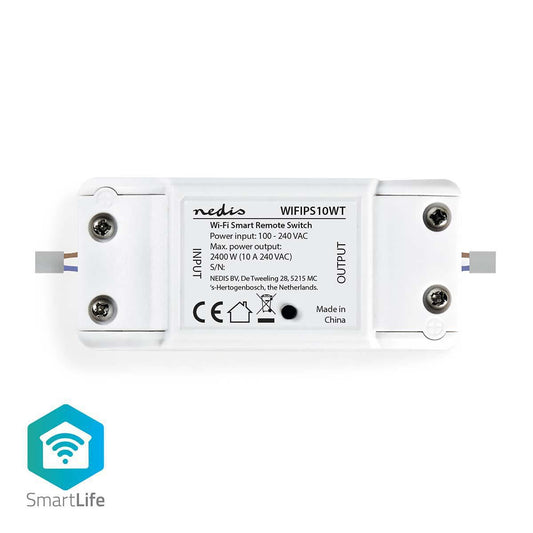 Nedis SmartLife Power Switch | Wi-Fi | 2400 W | Terminal Block | App available for: Android™ / IOS