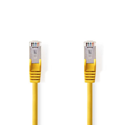 Nedis CAT5e Network Cable | SF/UTP | RJ45 Male | RJ45 Male | 20.0 m | Round | PVC | Yellow | Polybag