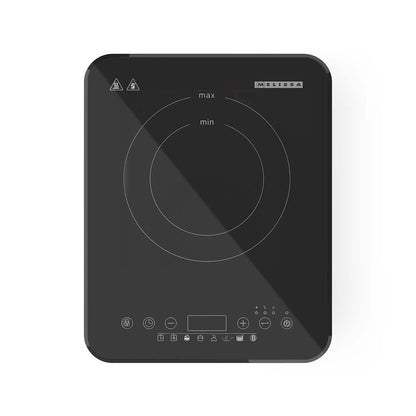 MELISSA Induction Cooktop | 2000 W | 10 Power levels | 8 Presets | Timer function | Boost function | LCD Display | Overheat protection | Child lock | Black