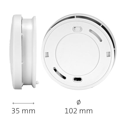 Alecto SD1010 | Smoke detector with Runtime Sensor | >85 dB | 10 Year Battery Included | EN14604:2005/AC:2008 | White