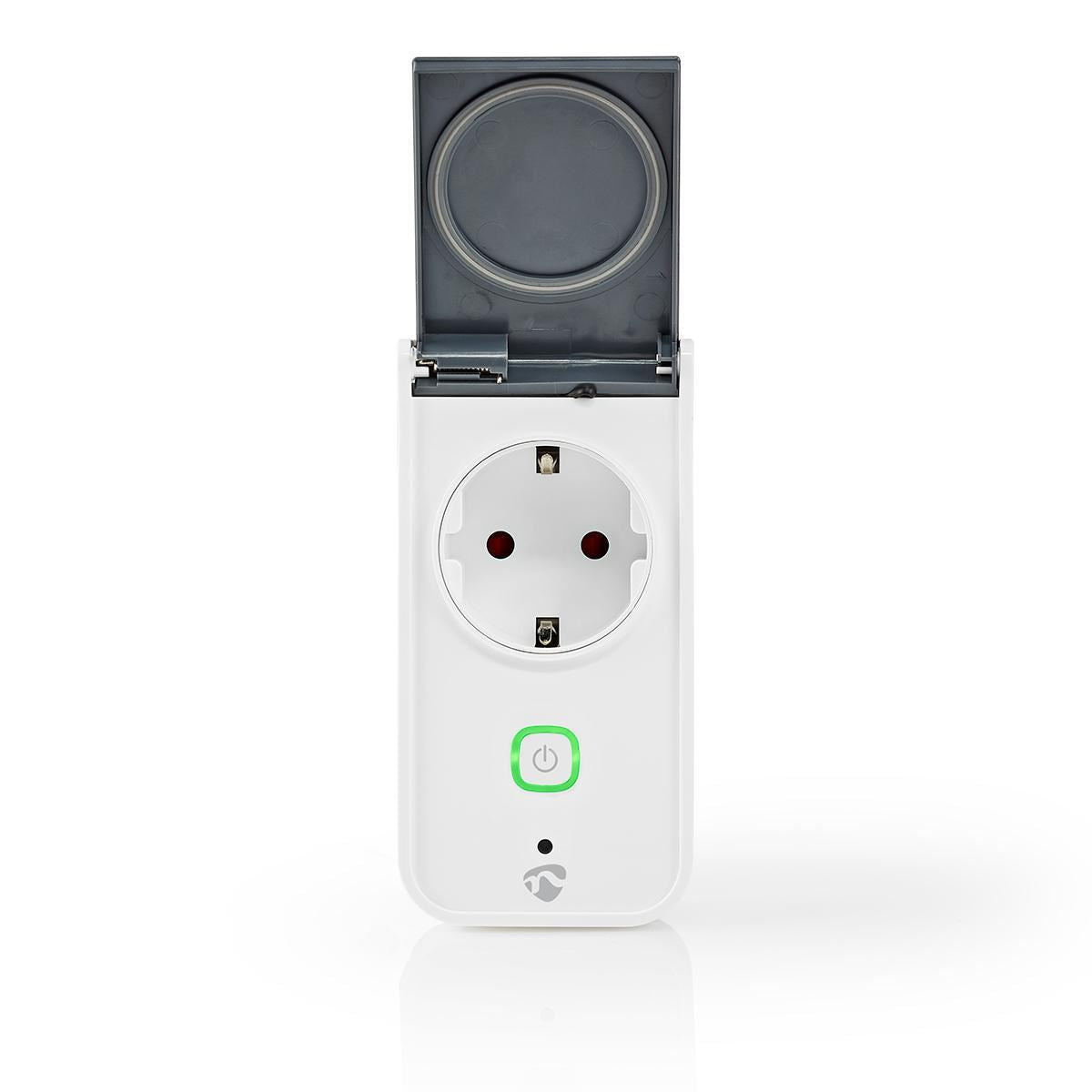 Nedis SmartLife Smart Plug | Wi-Fi | IP44 | Power meter | 3680 W | Plug with earth contact / Type F (CEE 7/7) | -30 - 40 °C | Android™ / IOS | Grey / White | 1 pcs