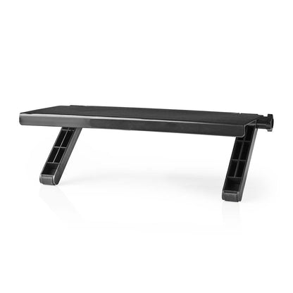 Nedis Screen Top Shelf | Used for: Desktop / Notebook | Max. carrying capacity: 6 kg | Black | Plastic