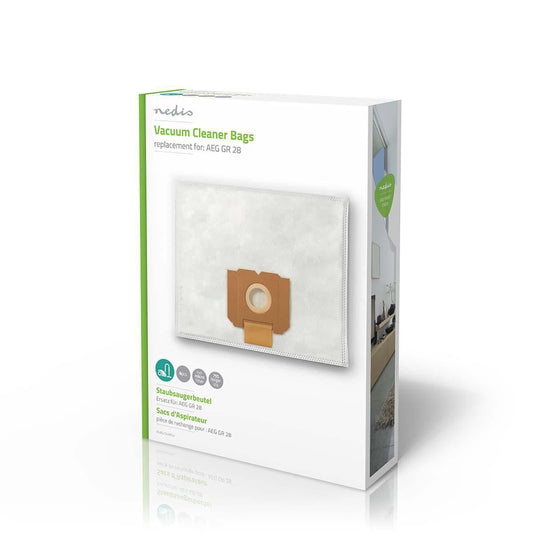 Nedis Vacuum Cleaner Bag | 4 pcs | Synthetic | Most sold for: AEG | White