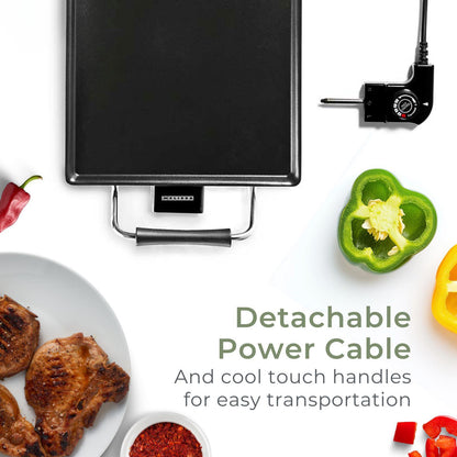 MELISSA Teppanyaki Large Table Grill | Baking surface ( L x W ): 90 x 23 cm | 5 Heat Settings