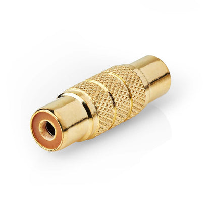Nedis CABW24950AT | Mono Audio Adapter | RCA Female | RCA Female | Gold Plated | Straight | Metal | Metal | 1 pcs | Box