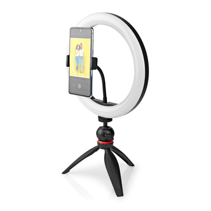 Nedis Ring Light | 10 inch | 120 LED's | 2700 - 6700 K | Tripod | Black