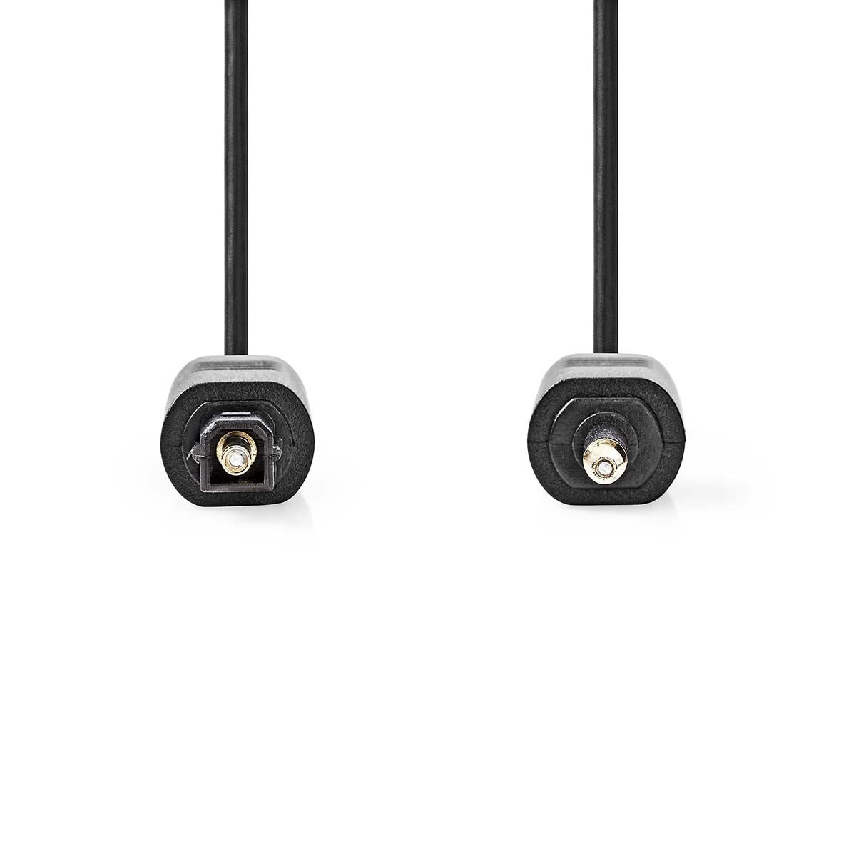 Nedis Optical Audio Cable | TosLink Male | Mini-Toslink | 1.00 m | Round | PVC | Black | Envelope