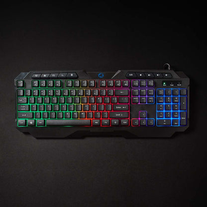 Nedis Wired Gaming Keyboard | USB Type-A | Membrane Keys | LED | QWERTY | US Layout | USB Powered | Power cable length: 1.30 m | Multimedia