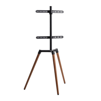 Nedis TV Floor Stand | 50 - 65 " | Maximum supported screen weight: 35 kg | Scandinavian Design | Rotatable | Anti-tip strap | Snap-lock | Aluminium / Steel | Black