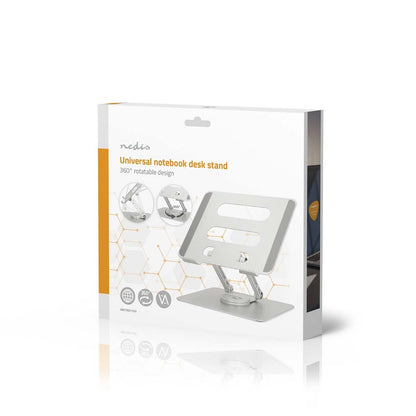 Nedis Notebook Stand | 17 " | Without Lighting | Foldable | Rotatable 360 degrees