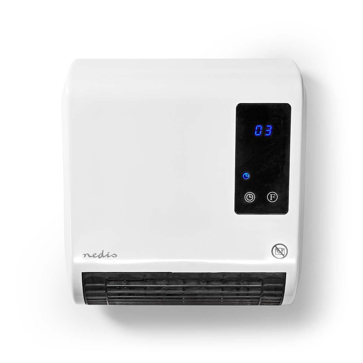 Nedis Bathroom Heater | 2000 W | Adjustable thermostat | 2 Heat Modes | IP22 | Remote control | White