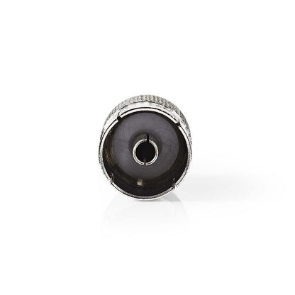 Nedis Satellite & Antenna Adapter | IEC (Coax) Male | IEC (Coax) Female | Nickel Plated | 75 Ohm | Straight | Metal | Silver | 1 pcs | Envelope