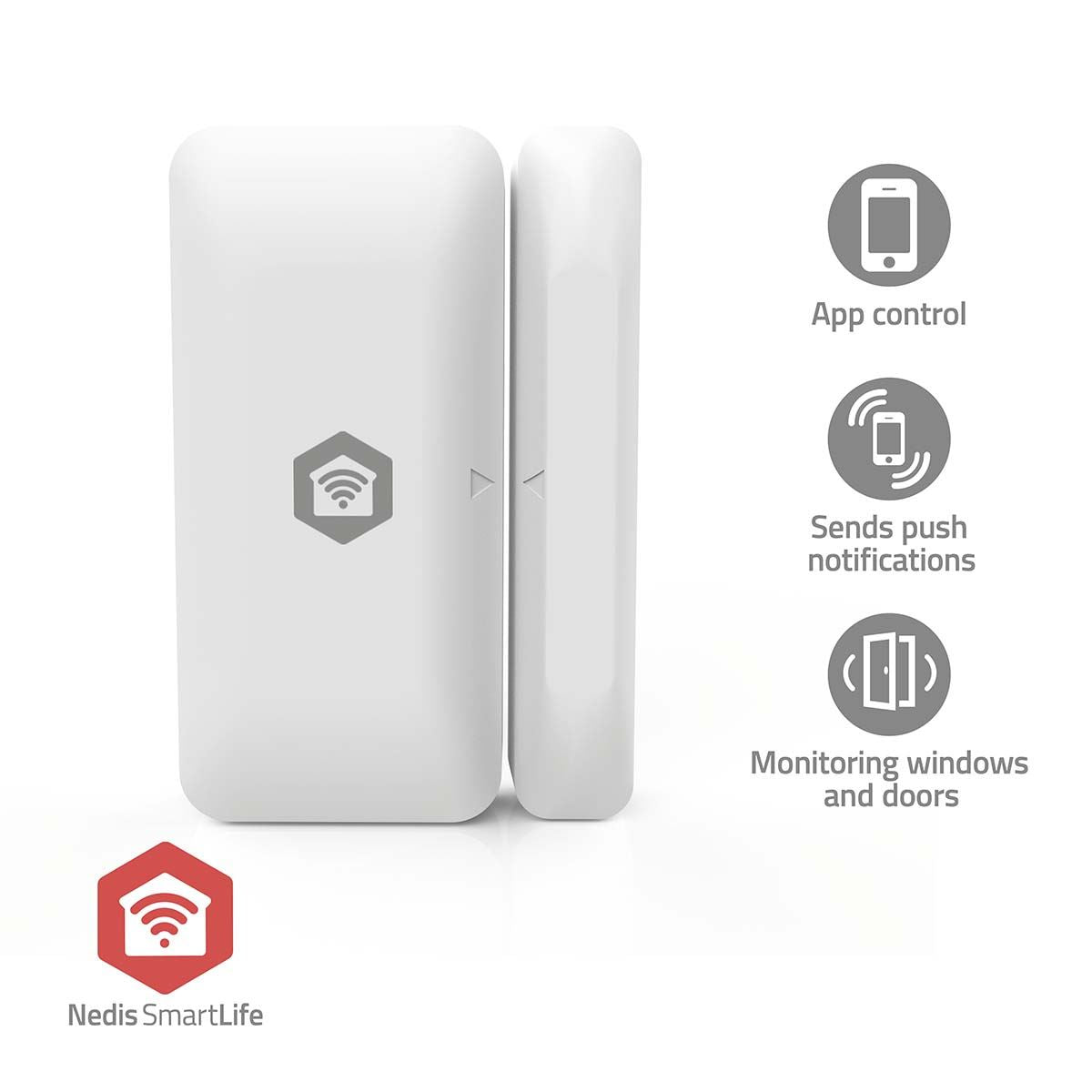 Nedis SmartLife Door Window Sensor | Zigbee 3.0 | Battery Powered | Android™ / IOS | White