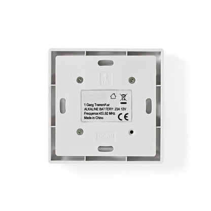 Nedis RF Single Wall Switch | 433 MHz Remote Operation | White
