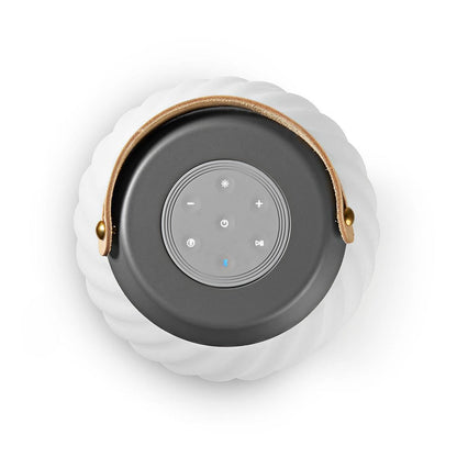 Nedis Bluetooth® Speaker with Mood Light | 6 hrs | Ambiance Design | 60 W | Mono | RGB / Warm White | IPX5 | Linkable | Grey / White