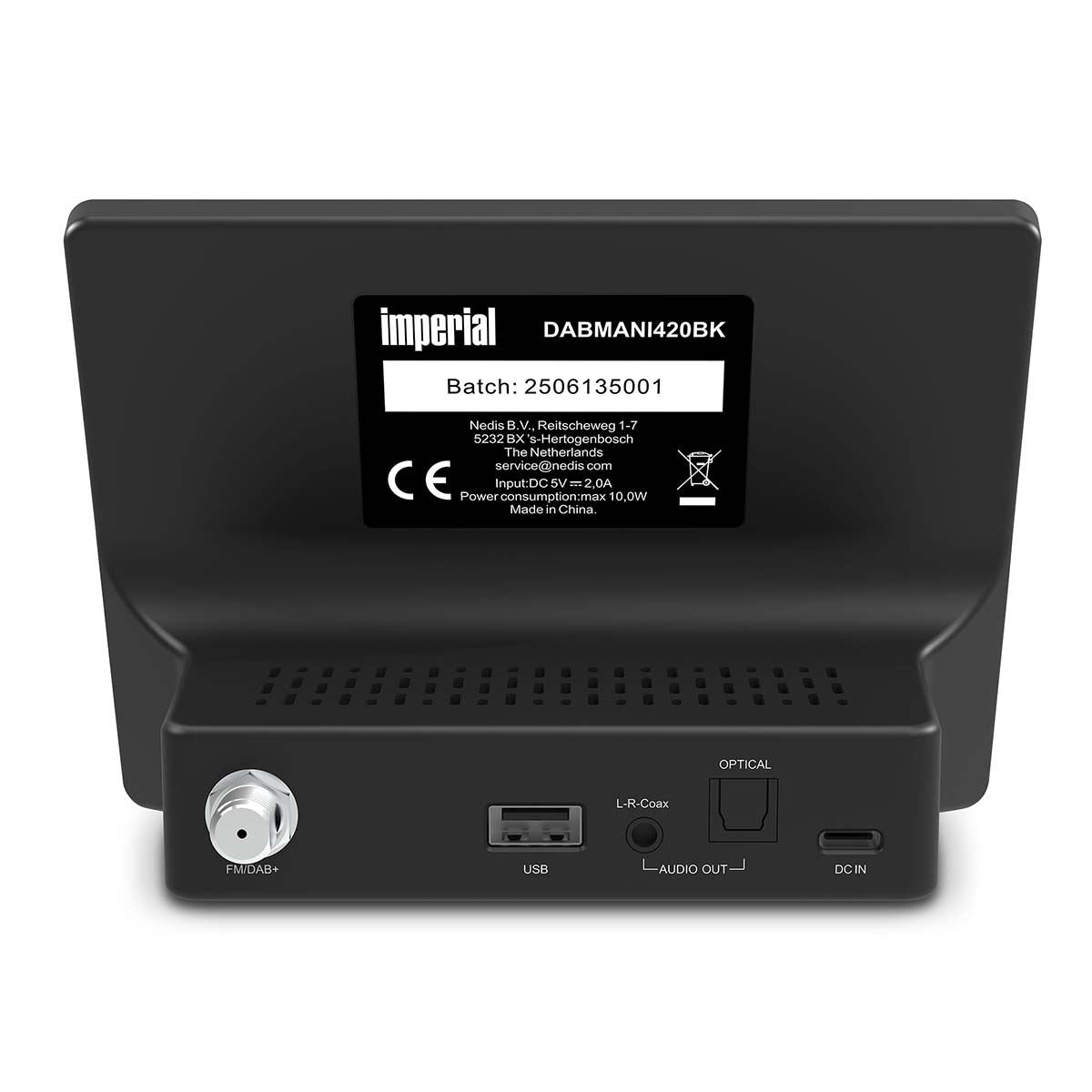 Imperial DABMANI420BK | Compact Hybrid Radio (Internet, DAB+, FM Hi-Fi tuner) with Bluetooth®