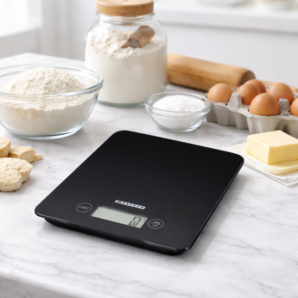 MELISSA Electronic Digital Kitchen Weighing Scales | 5kgs | Black