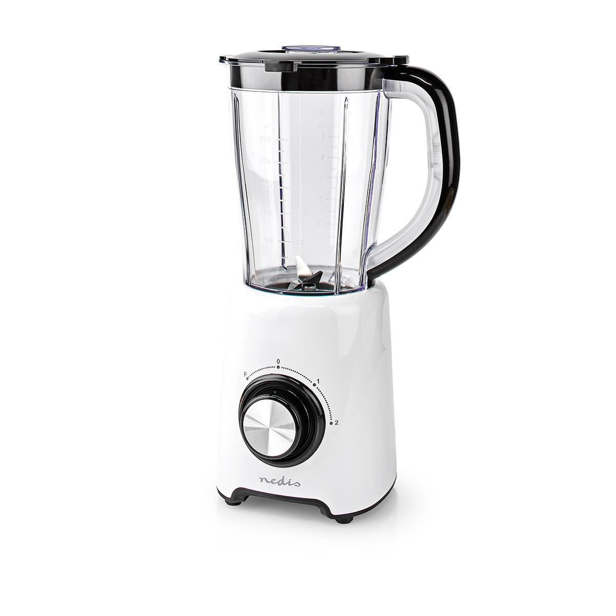 Nedis Stand Blender | 800 W | 1.5 l | Plastic | 2-Speed Setting | Black / White