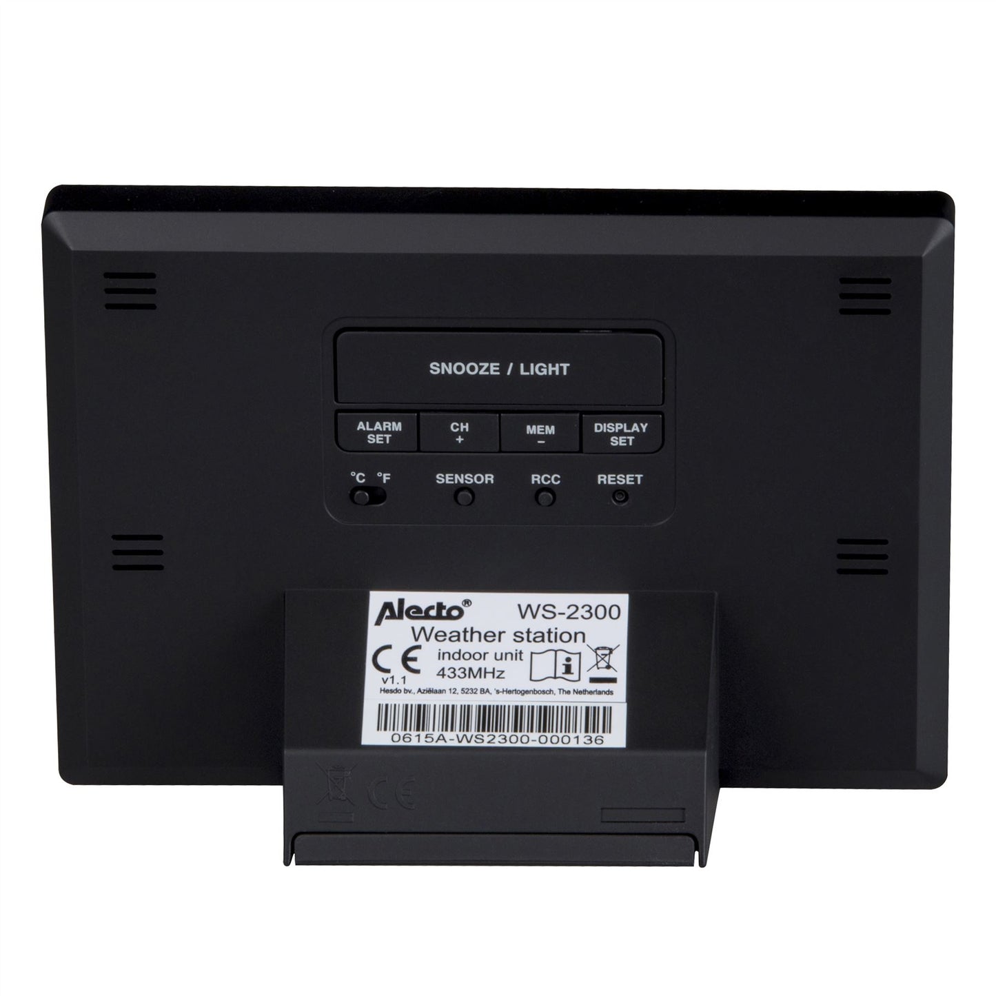 Alecto Weather Station | Indoor and Outdoor Temperature | Outside Wireless sensor | Black