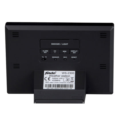 Alecto Weather Station | Indoor and Outdoor Temperature | Outside Wireless sensor | Black