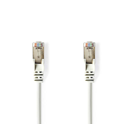 Nedis CAT5e Network Cable | SF/UTP | RJ45 Male | RJ45 Male | 20.0 m | Round | PVC | White | Polybag