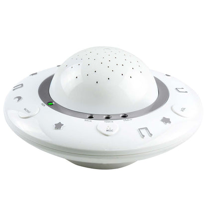 Alecto Starry Sky Nusery Projector | Adjustable Play Time | Voice Activated | Music & Light | White / Grey
