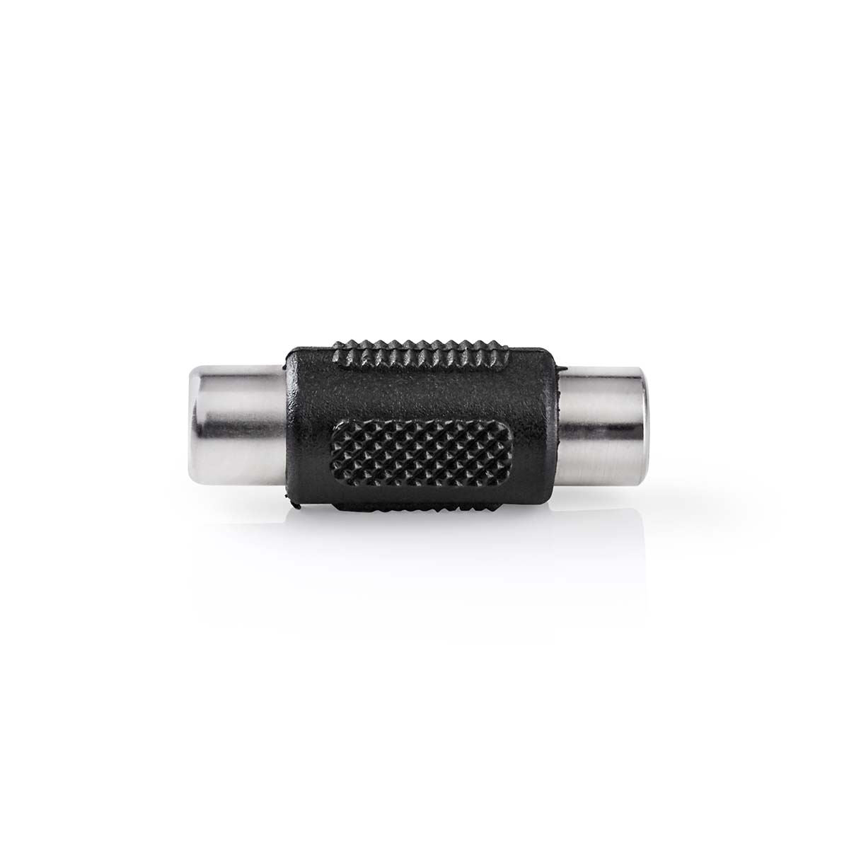 Nedis CAGB24950BK | Mono Audio Adapter | RCA Female | RCA Female | Nickel Plated | Straight | ABS | Black | 1 pcs | Box