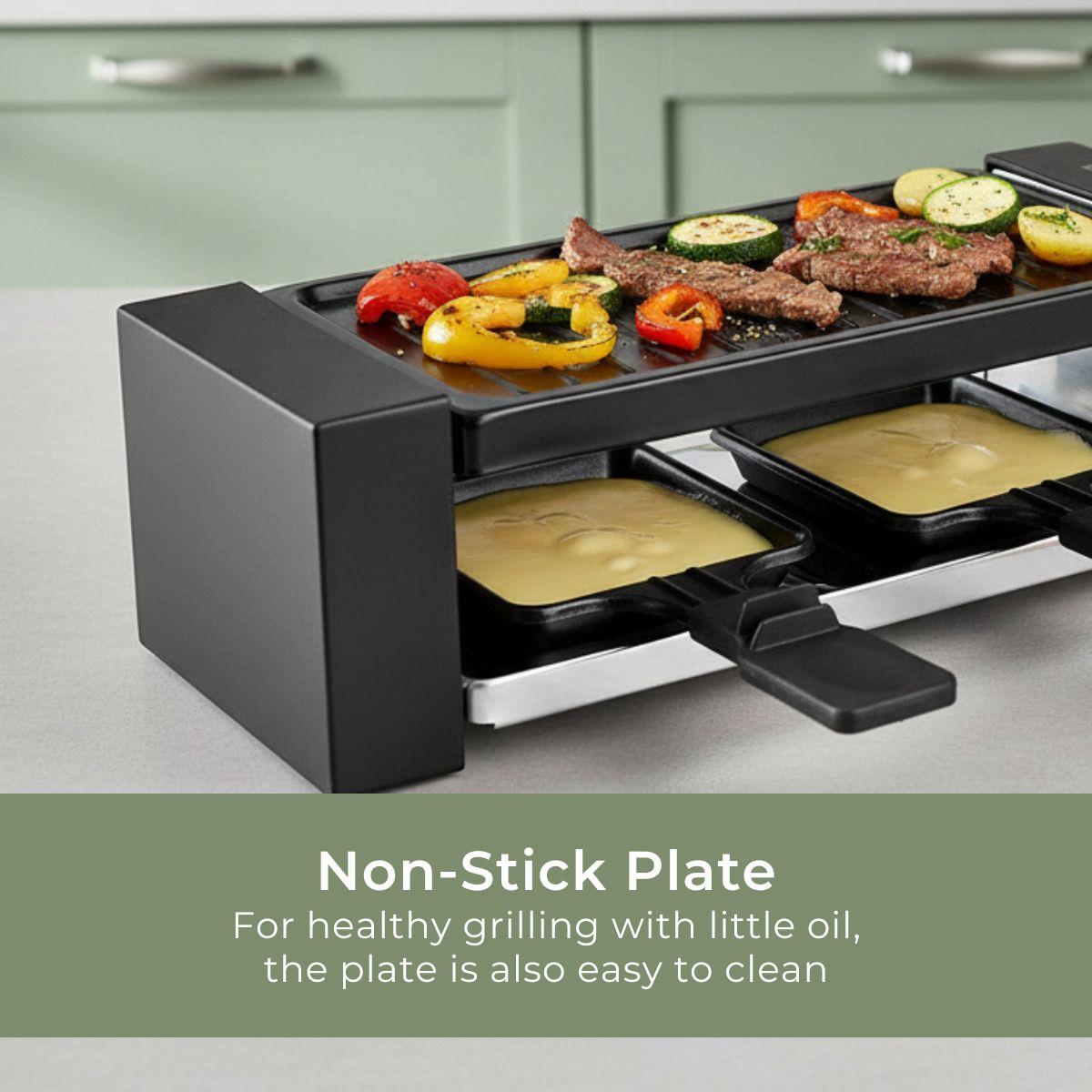 MELISSA 16300031 Raclette / Gourmet Set | 2 Persons | 400 W | 23 x 10 cm | Non-stick coating