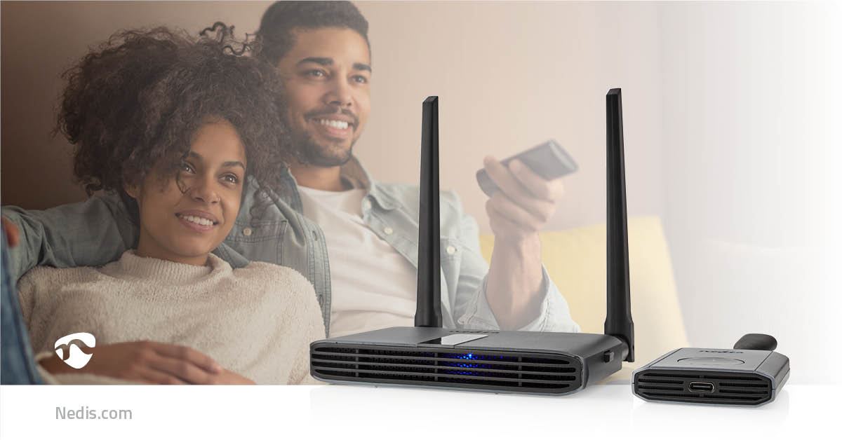 Nedis Wireless HDMI™ Transmitter | Wi-Fi | 2400-5000 MHz | 30.0 m (line of sight) | Maximum resolution: Full HD 1080p | 1.65 Gbps | ABS | Grey