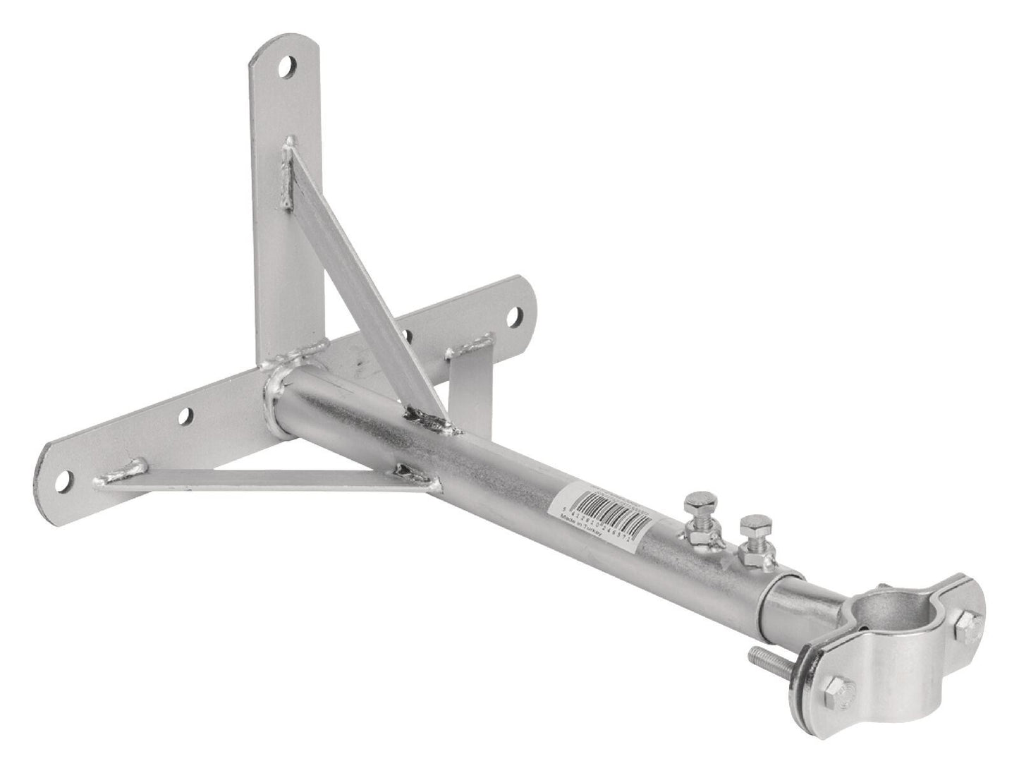 Nedis Satellite Wall Mount | Minimum wall distance: 550 mm | Maximum wall distance: 950 mm | Distance to wall: 0.00 mm | Diameter clamp: 32 - 42 mm | Steel | Silver