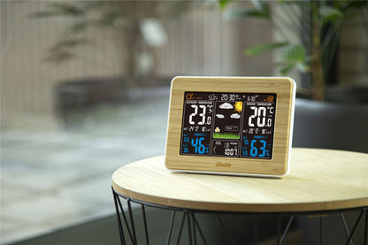 Alecto Weather Station | Indoor and Outdoor Temperature | Outside Wireless sensor | Bamboo