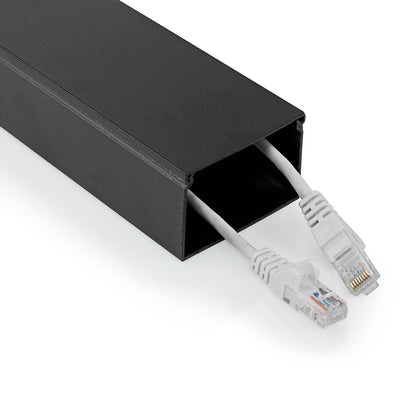 Nedis CMDT6040BK110 | Cable Management | Duct | 1 pcs | Maximum cable thickness: 40 mm | Aluminium | Black