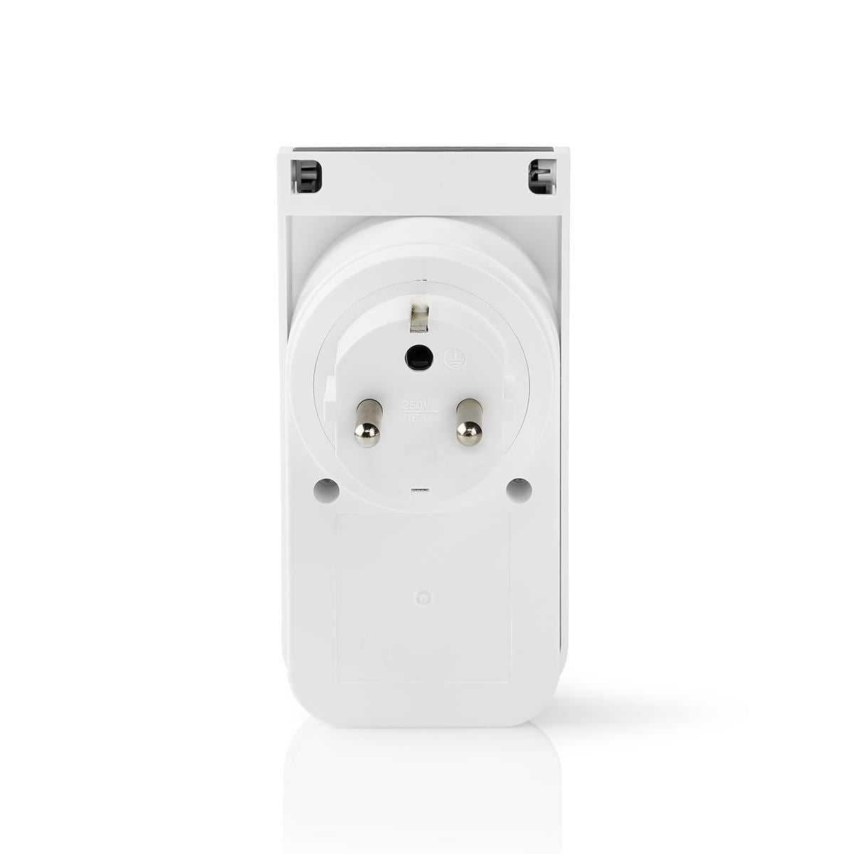 Nedis SmartLife Smart Plug | Wi-Fi | IP44 | Power meter | 3680 W | Type E (CEE 7/6) | -30 - 40 °C | Android™ / IOS | Grey / White | 1 pcs
