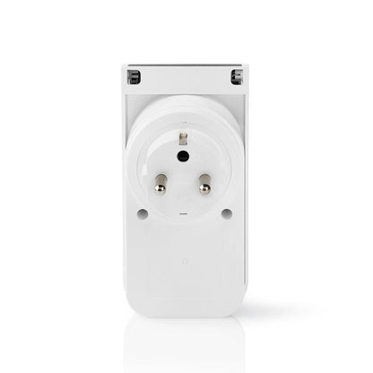 Nedis SmartLife Smart Plug | Wi-Fi | IP44 | Power meter | 3680 W | Type E (CEE 7/6) | -30 - 40 °C | Android™ / IOS | Grey / White | 1 pcs