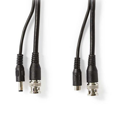 Nedis CCTV Security Cable | BNC / DC | 50.0 m | Round | PVC | Black | Gift Box