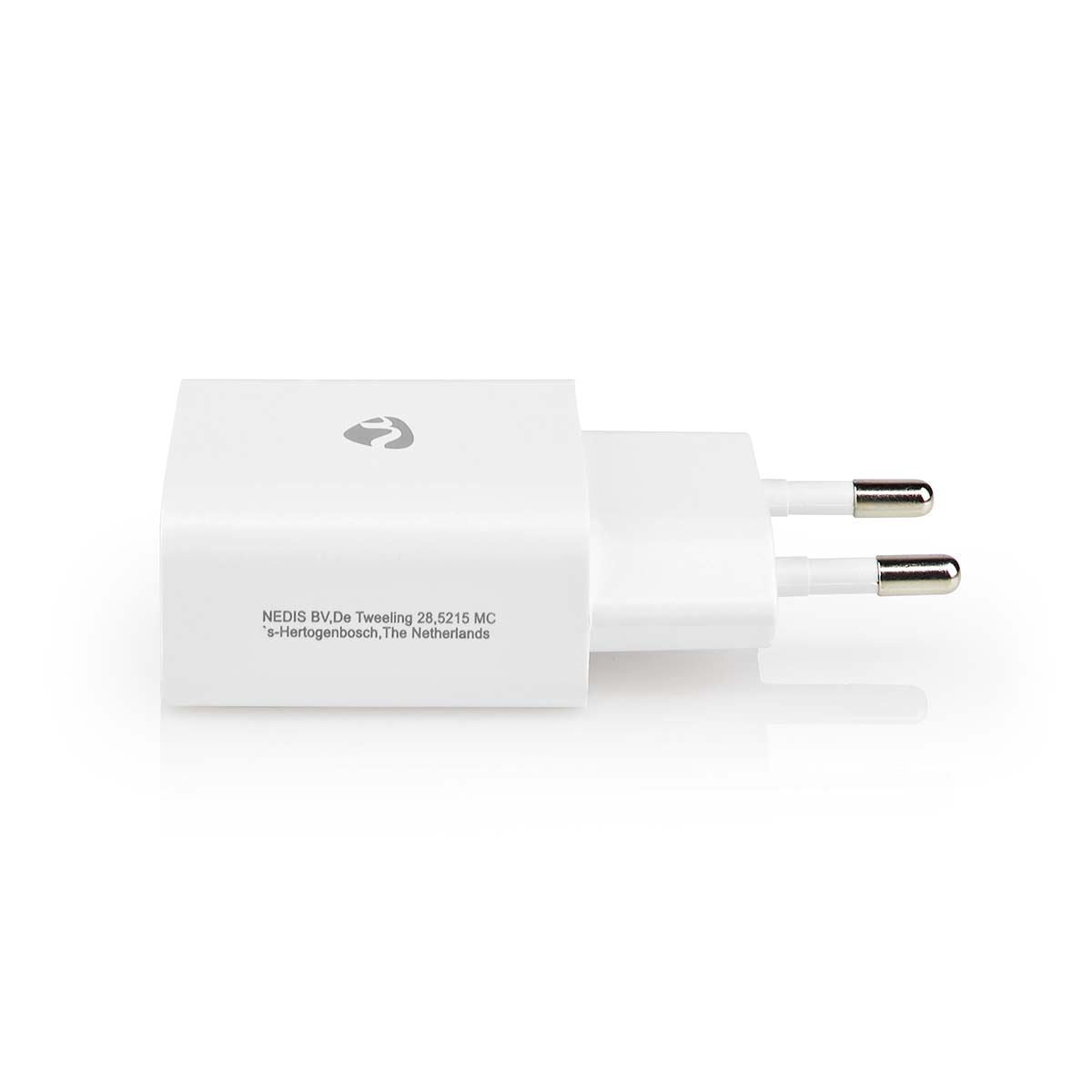 Nedis Wall Charger | 12 W | Quick charge feature | 1x 2.4 A | Number of outputs: 1 | USB-A | Lightning 8-Pin (Loose) Cable | 1.00 m | Single Voltage Output | White