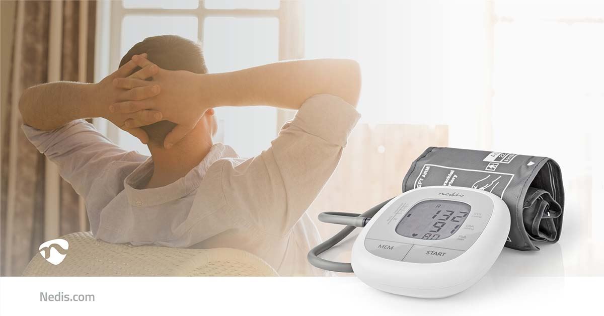 Nedis Blood Pressure Monitor | Arm | Backlight LCD Display | 22 - 42 cm | Memory slots: 60 | White