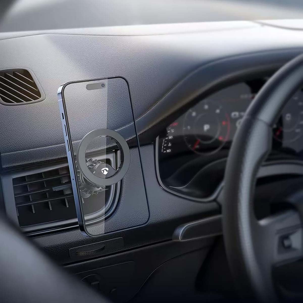 Nedis Smartphone Car Mount | Magnetic | In-Car Air Vent | Universal | Adjustable Angle