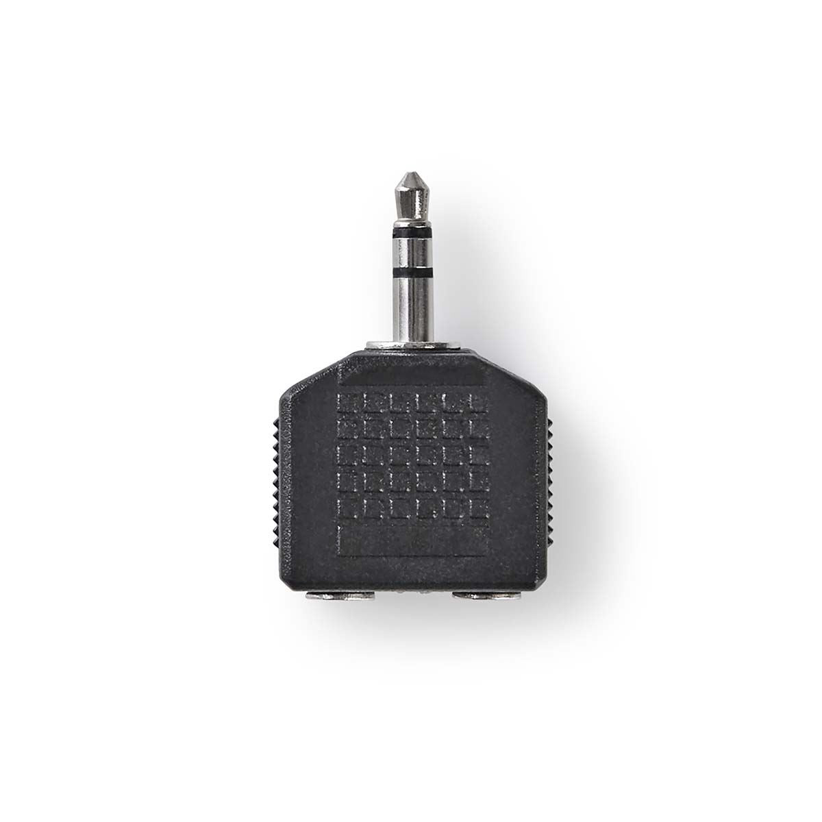 Nedis CAGB22945BK | Stereo Audio Adapter | 3.5 mm Male | 2x 3.5 mm Female | Nickel Plated | Straight | ABS | Black | 1 pcs | Box
