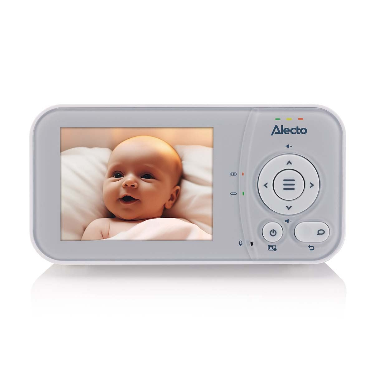 Alecto DVM2028 | Baby Monitor with Camera 2.8-inch Display - Night vision, Temperature Display, 19 hours Standby Time | White / Grey